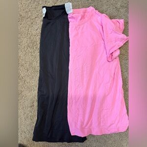 All in Motion Pink and Black Performance Tops